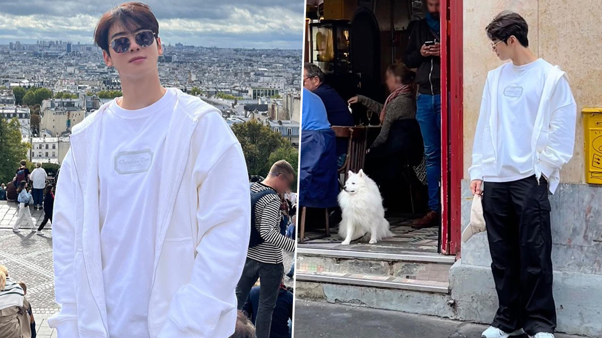 ChaEunWoo in Paris just hits different as the star and #ASTRO member