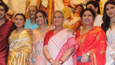 Durga Puja 2022: Kajol, Rani Mukerji and Jaya Bachchan Attend the Festivities in Beautiful Traditional Outfits (View Pics)