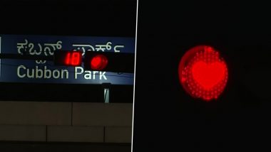 Bengaluru To Display Heart Symbol in Traffic Lights To Create Awareness About Heart Health Issues (See Pics)