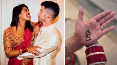 Karwa Chauth 2022: Priyanka Chopra Flaunts Her Mehndi-clad Hands with Husband Nick Jonas' Initials On The Festive Occasion (View Pic)