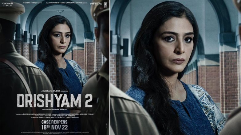 Drishyam 2: Makers Drop Tabu's Intense Poster from Ajay Devgn's Crime Thriller (View Pic)