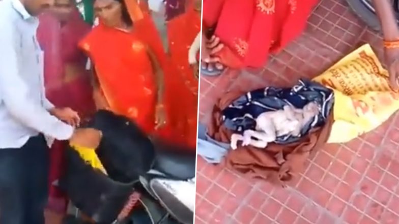 Video: Couple Carry Stillborn In Bike’s Side Box in Madhya Pradesh’s Singrauli After Hospital Denies Ambulance