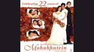 22 Years of Mohabbatein: YRF Celebrates Amitabh Bachchan, Shah Rukh Khan and Aishwarya Rai Bachchan&rsquo;s Romantic Classic