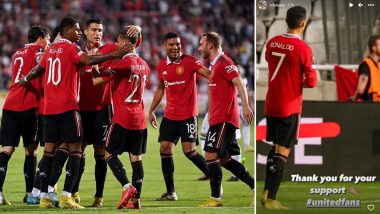 Cristiano Ronaldo Applauds Teammates, Thanks Fans for Support After Manchester United Beat Omonia in UEFA Europa League 2022–23