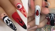Halloween 2022 Nail Art Ideas: From Spider Accents to Bloody French Tips, Spooky Ideas to Colour Your Nails & Make Way for All Hallows&rsquo; Eve (Watch Tutorial Videos)