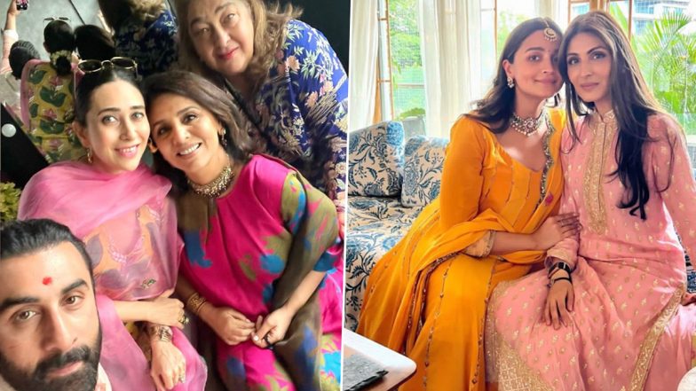 Alia Bhatt Baby Shower: Riddhima and Neetu Kapoor Pose With the ...