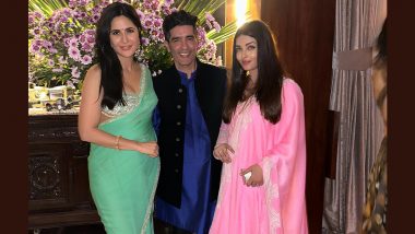 Diwali 2022: Beauties Katrina Kaif and Aishwarya Rai Bachchan’s Pictures with Manish Malhotra Are a Perfect Festive Treat for Fans!