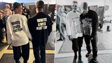 Kanye West Wears ‘White Lives Matter’ T-Shirt at His Ramp Debut in the Balenciaga Show at Paris Fashion Week