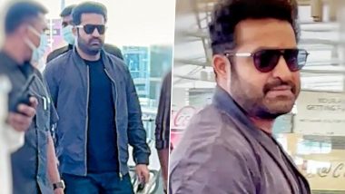 Jr NTR Jets Off to Japan With Sons for Premiere of SS Rajamouli’s ‘RRR’