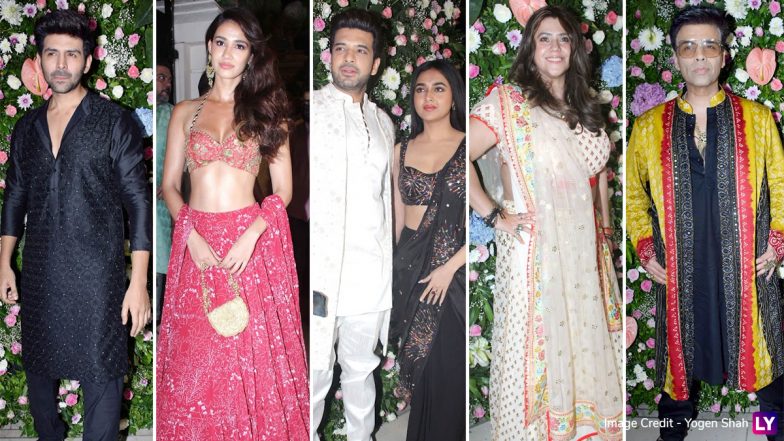 Ekta Kapoor’s Diwali 2022 Bash: Kartik Aaryan, Disha Patani, Karan Kundrra – Tejasswi Prakash, Karan Johar and More Celebs Clicked at the Party (Views Pics & Videos)