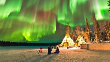 Green Sky Over Northern Canada! NASA Shares Breathtaking Viral Picture of Auroras Taken Over Night Sky That Will Make You Say Wow