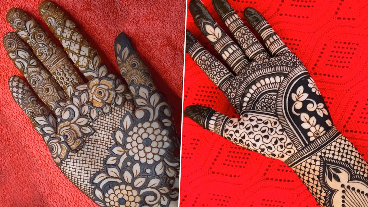 Latest Diwali 22 Mehndi Designs Beautiful Henna Bharwa Mehndi Patterns For Front And Back Hands To Apply For Shubh Deepawali Celebrations Watch Videos Latestly