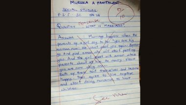 Student Defines 'Marriage' in Hilarious Way; His Viral Interpretation About The Sanctioned Union Will Make You Laugh Till it Hurts