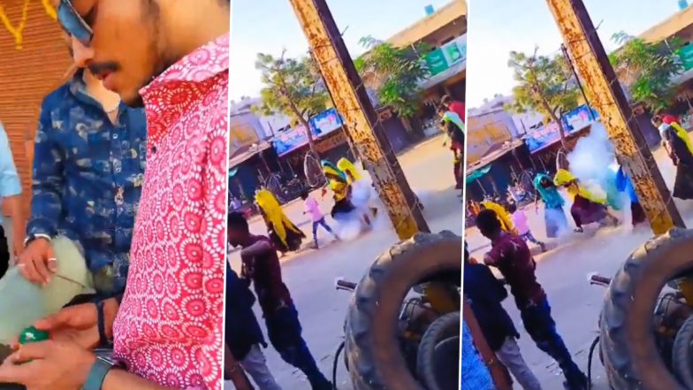 Video: Men Throw Firecracker at Tribal Women in Madhya Pradesh’s Jhabua, Four Arrested