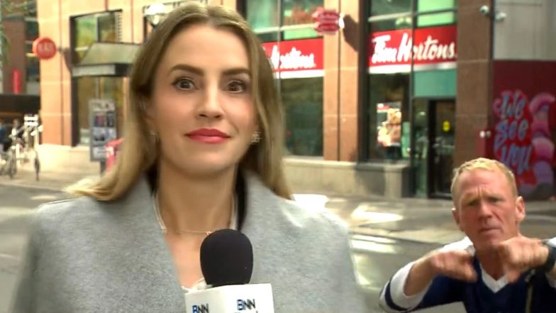 WATCH: Reporter Paige Ellis Sexually Harassed by a Man in Hockey Jersey in Viral Video As She Reported About the Ongoing Hockey Canada Sex Assault Scandal
