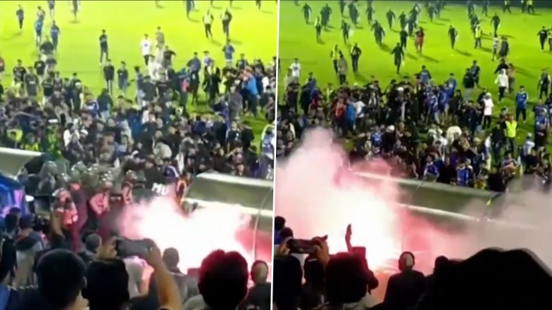 Indonesia Football Match Tragedy: Watch Video of Horrific Incident That Killed 127 Spectators After Mass Riots, Stampede