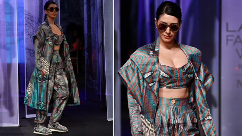 FDCI X Lakme Fashion Week 2022: Warina Hussain Turns Showstopper For  'Pieux' (View Pics) | LatestLY