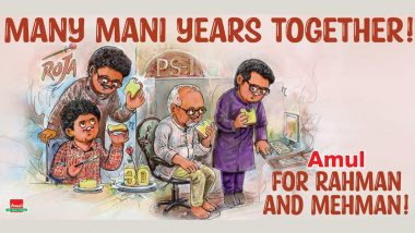 Amul Topical Celebrates AR Rahman’s ‘30-Year Partnership’ With Mani Ratnam (View Pic)