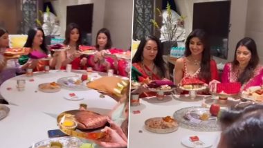 Karwa Chauth 2022: Shilpa Shetty Shares Video Offering Prayers With Raveena Tandon, Maheep Kapoor and Other Ladies – WATCH