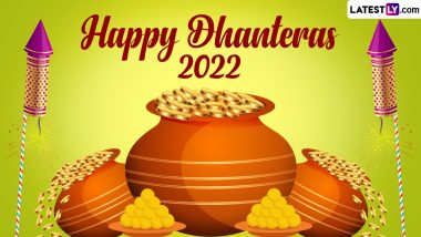 Happy Dhanteras 2022 Images and Shubh Diwali HD Wallpapers for Free Download Online: Celebrate Dhantrayodashi With WhatsApp Messages, Greetings and Status Video