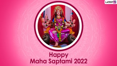 Subho Maha Saptami 2022 Wishes and Greetings: Share WhatsApp Messages, Images and HD Wallpapers With Your Loved Ones on the Second Day of Durga Puja