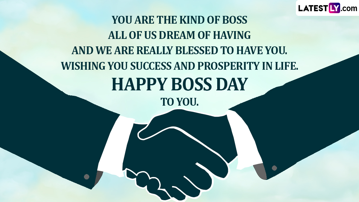 Happy Boss’ Day 2022 Wishes & Greetings Thank You Messages, National