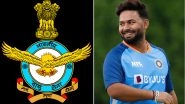 Air Force Day 2022: Rishabh Pant Pays Tribute to Indian Air Force Personnel, Writes, &lsquo;May You Always Touch the Sky With Glory&rsquo;
