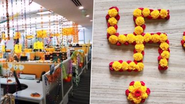 Diwali 2022 Office Bay Decoration Ideas: Light Up Your Workplace With These Easy yet Beautiful Ideas for Deepavali Festive Season (Watch Videos)