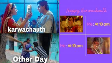 Karwa Chauth 2022 Funny Memes & Jokes: Hilarious Husband-Wife Jibes & Moon Sighting Posts To Share While Men Enjoy the One-Day ‘Lagta Hai Apun Hi Bhagwan Hai’ Throne
