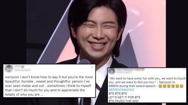 BTS RM Aka Kim Namjoon’s Special Reference to the ARMY at TMA 2022 Gets Aww-Dorable Reactions; View Tweets