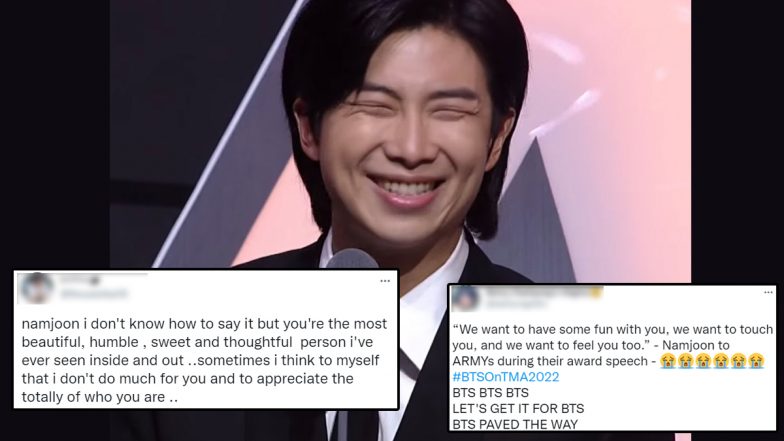 BTS's RM responds to the question Were you sad you didn't get