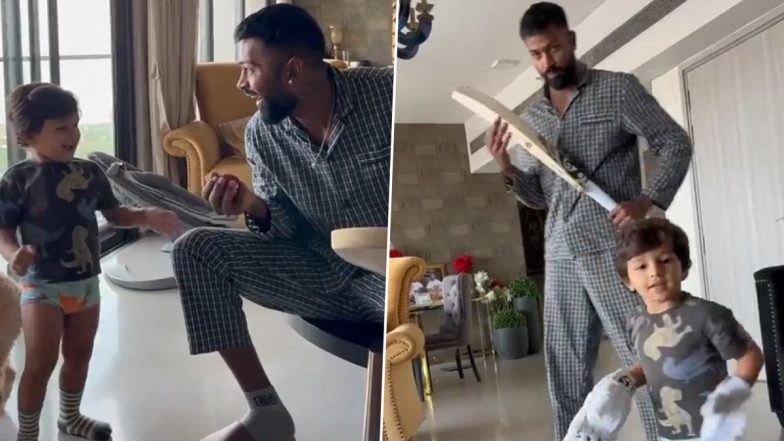 Hardik Pandya Misses His Son Agastya on Birthday, Calls Him 'The Best Gift I’ve Received' (Watch Video)