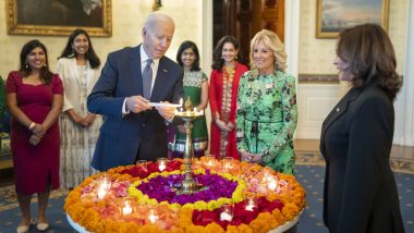 Diwali 2022 Celebrated at White House; US President Joe Biden, First Lady Jill Biden Host Reception for Indian-Americans, Vice President Kamala Harris Attends (Watch Video)