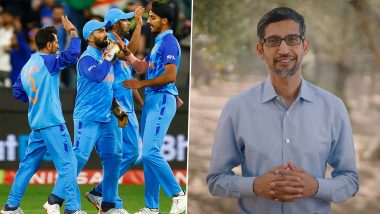 Google CEO Sundar Pichai Gives Epic Response to Twitter User Asking Him To Watch ‘First Three Overs’ of IND vs PAK T20 World Cup 2022 Clash