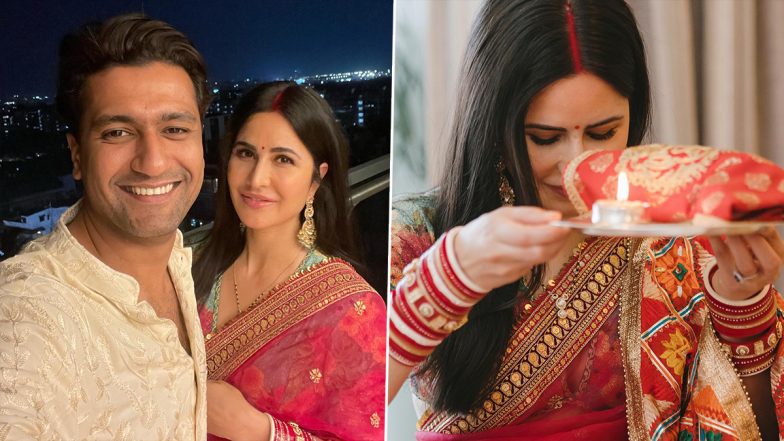 Katrina Kaif and Vicky Kaushal Celebrate Their First Karwa Chauth with Family (View Pics)