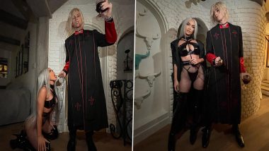Machine Gun Kelly and Megan Fox Dress Up in Couple Costumes As Priest and Bondage for Halloween (View Pics and Video)