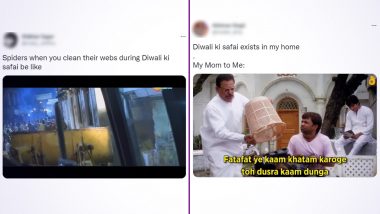 Diwali ki Safai Funny Memes, Diwali 2022 Witty Jokes, Relatable Movie Videos, GIFs, Amusing Puns and Pictures That Will Lighten Up Your Mood As You Start Pre-Festival Cleaning