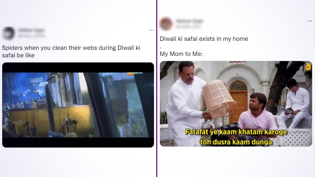 Diwali ki Safai Funny Memes, Diwali 2022 Witty Jokes, Relatable Movie Videos,  GIFs, Amusing Puns and Pictures That Will Lighten Up Your Mood As You Start  Pre-Festival Cleaning | 👍 LatestLY