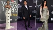 Black Panther &ndash; Wakanda Forever World Premiere: Lupita Nyong&rsquo;o, Tenoch Huerta, Rihanna and Others Pose Stylishly on the Purple Carpet (View Pics)