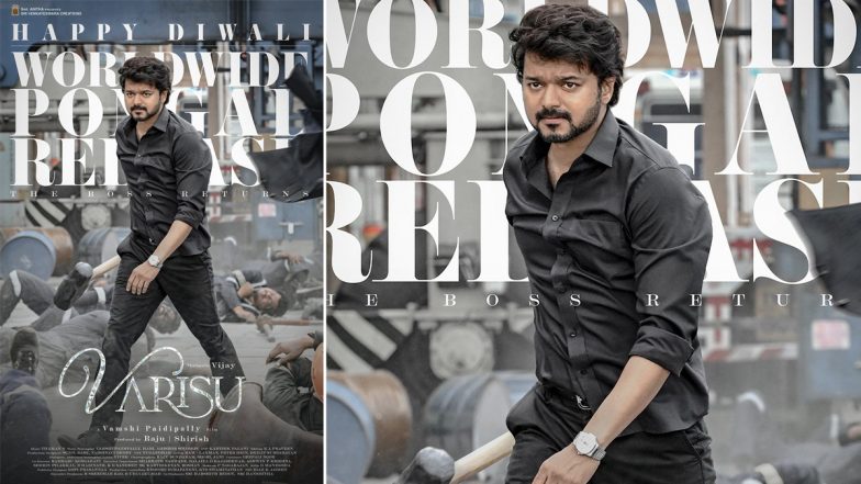 Varisu: Thalapathy Vijay’s Action-Packed Look Is a Perfect Treat for Fans on Diwali 2022! Check Out the New Poster