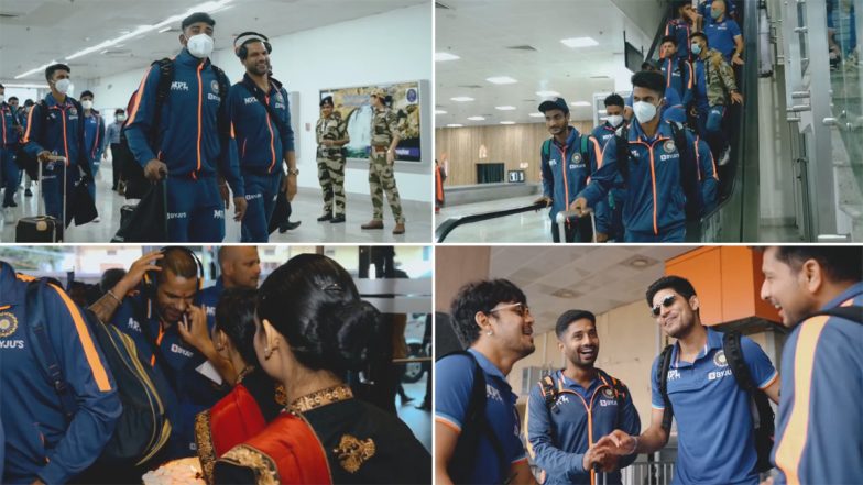 Team India Arrive in Ranchi Ahead of 2nd ODI Clash Against South Africa (Watch Video)