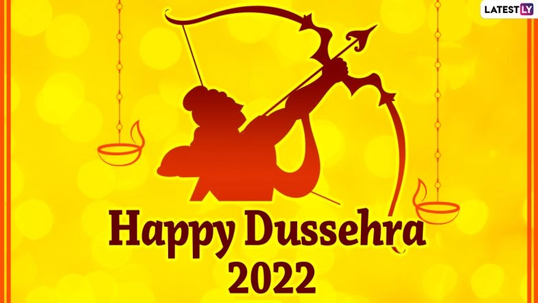 Dussehra 2022 Images & Ram Ravan Yudh HD Wallpapers For Free Download Online: Wish Happy Vijayadashami With Dasara WhatsApp Stickers, Facebook Messages and GIF Greetings