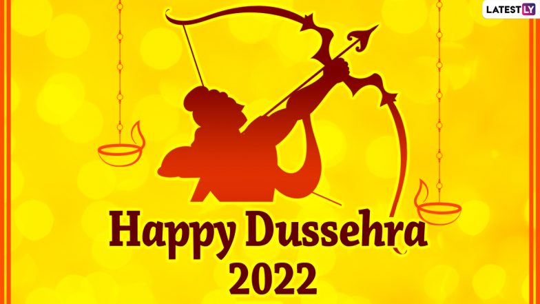 Dussehra 2022 Wishes & Ravan Dahan HD Images: Quotes on Victory of Good Over Evil, WhatsApp Status, Ram Ravan Yudh GIF Greetings, SMS, Wallpapers, Messages and Wishes for Vijayadashami