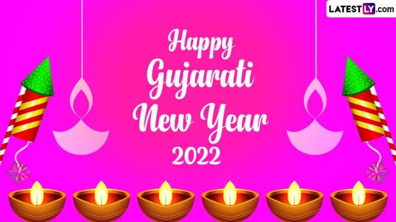 Gujarati New Year 2022 Images & Saal Mubarak HD Wallpapers for Free Download Online: Nutan Varshabhinandan Wishes and SMS To Celebrate First Day of Vikram Samvat 2079 | ???????? LatestLY