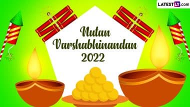 Gujarati Nav Varsh 2022 Wishes & Nutan Varshabhinandan Images: Bestu Varas HD Wallpapers and Saal Mubarak Greetings To Celebrate Gujarati New Year