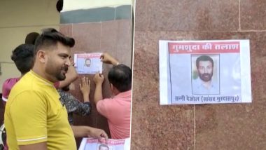 BJP Leader-Actor Sunny Deol’s ‘Missing’ Posters Pasted on Vehicles, Railway Stations by Locals of Punjab (View Pics)
