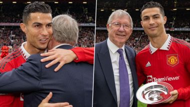 Cristiano Ronaldo Shares Pictures With Former Boss Alex Ferguson After Being Awarded by Manchester United for Completing 700 Club Football Goals