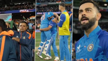 Watch Behind the Scenes Footage From India’s Dramatic MCG Win Over Pakistan at T20 World Cup 2022