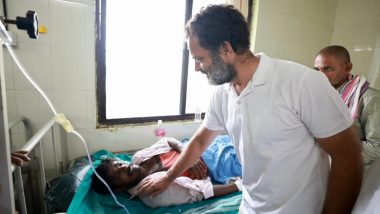 Congress Leader Rahul Gandhi Meets Party Workers Who Suffered Electric Shock During Bharat Jodo Yatra