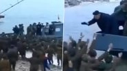 Video: North Koreans Jump Into Water to Reach Supreme Leader Kim Jong Un&rsquo;s Boat